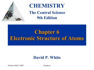 Chapter 6 Electronic Structure of Atoms Prentice Hall  ©  2003 Chapter 6 CHEMISTRY   The Central Science  9th Edition David P. White 