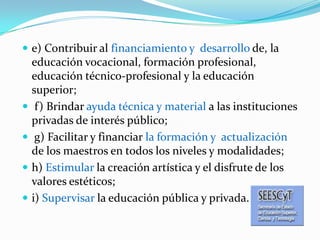 Estructura General de la Ley de Educación 66 97 República Dominicana | PPTX