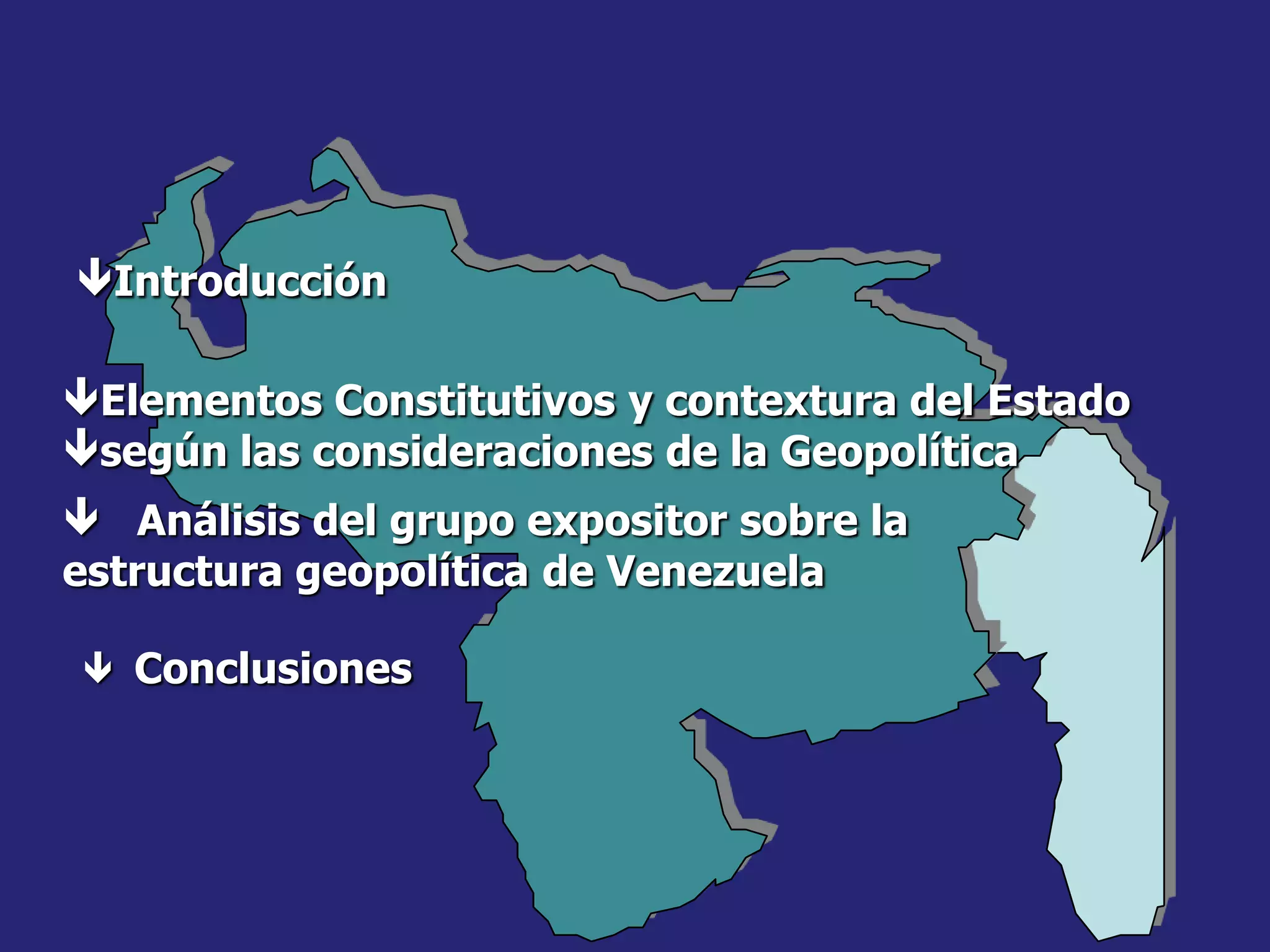 Estructura geopolitica venezuela | PPT