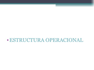 ESTRUCTURA OPERACIONAL 