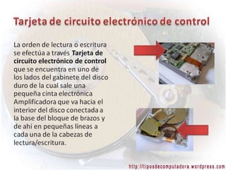 Estructura interna de un disco duro