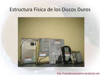 Estructura interna de un disco duro
