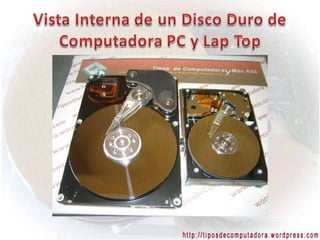 Estructura interna de un disco duro