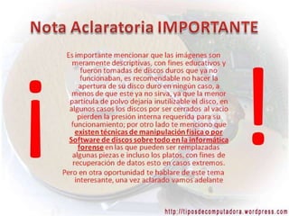 Estructura interna de un disco duro