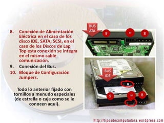 Estructura interna de un disco duro