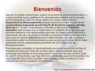 Estructurainternadeundiscoduro