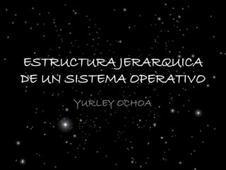 ESTRUCTURA JERARQUICA
DE UN SISTEMA OPERATIVO
YURLEY OCHOA
 