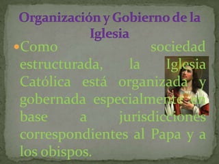 Estructura jerárquica y organización de la iglesia | PPTX