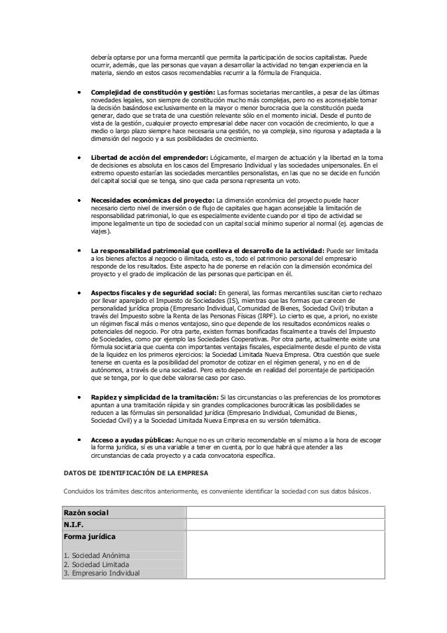 Estructura legal de la empresa
