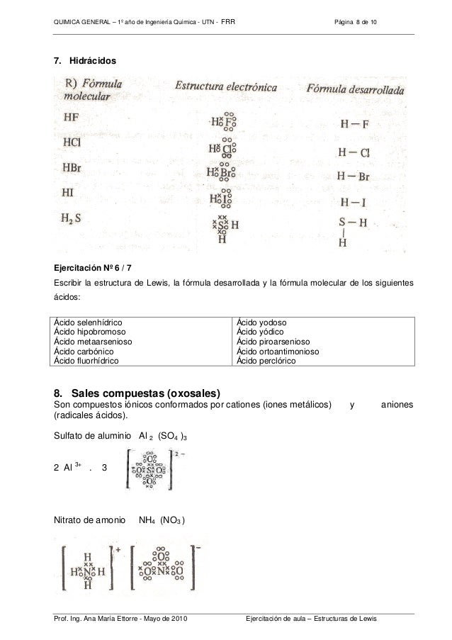 Estructura Lewis Estructura Lewis