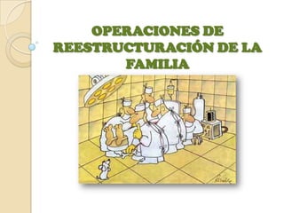 OPERACIONES DE
REESTRUCTURACIÓN DE LA
       FAMILIA
 