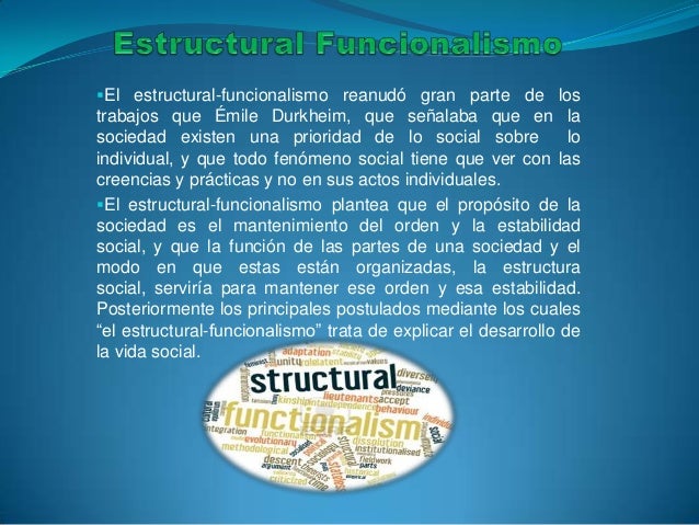 Estructural funcionalista