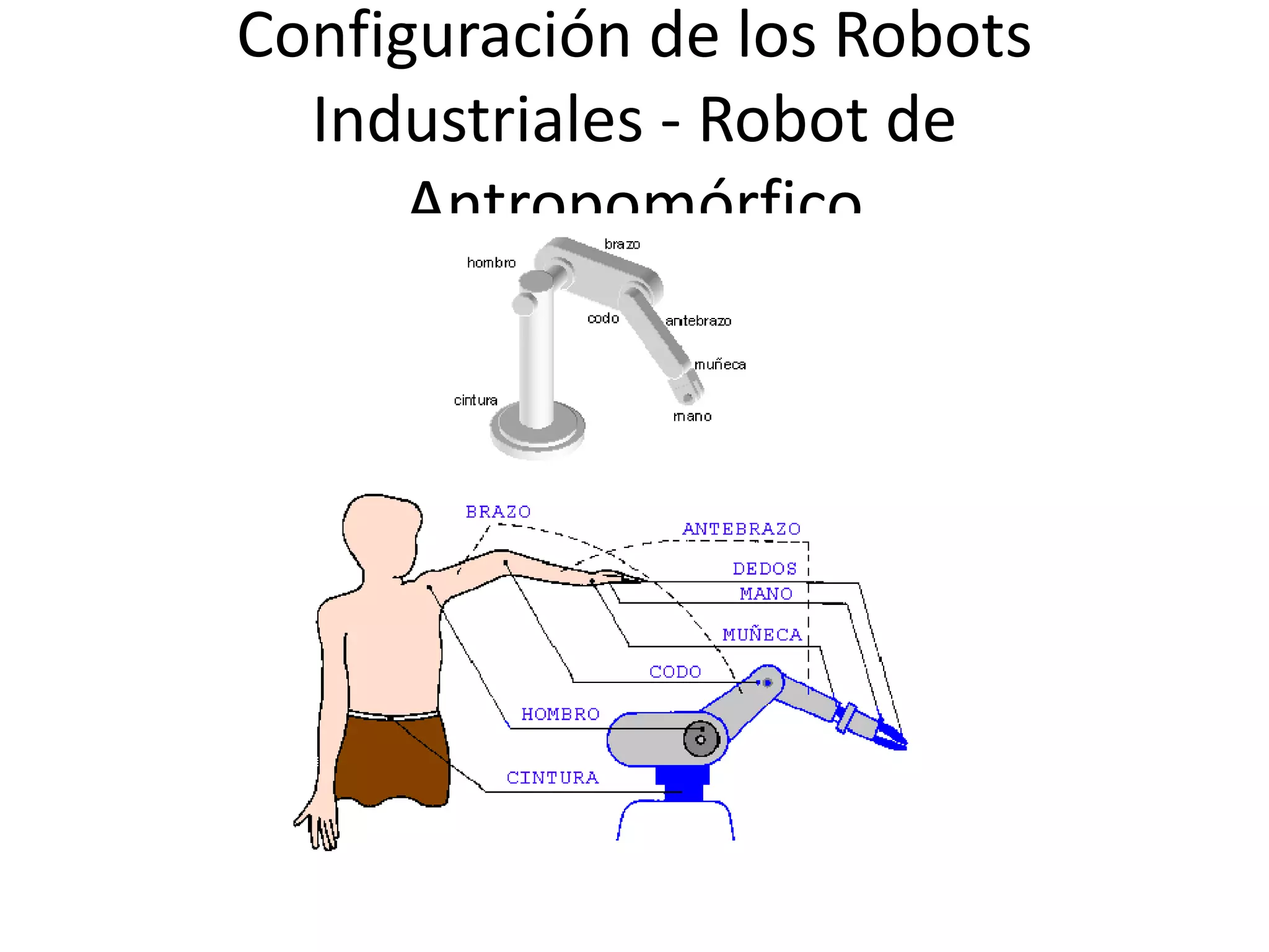 Configuración de los Robots
Industriales - Robot de
Antropomórfico
 