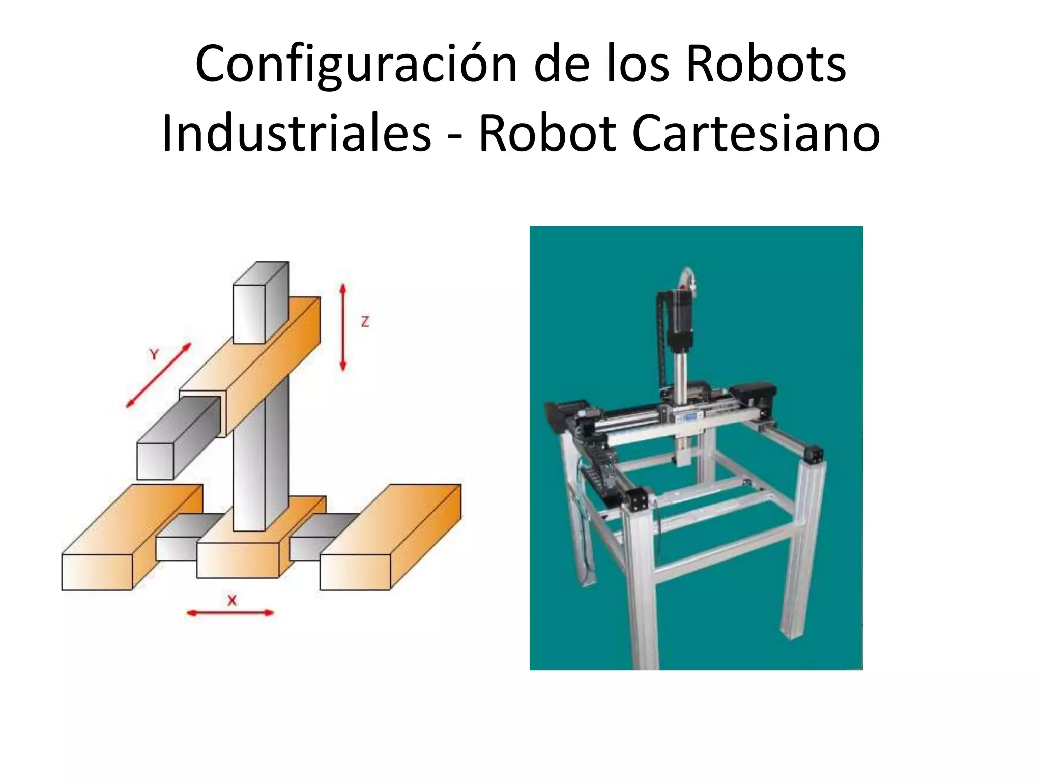 Configuración de los Robots
Industriales - Robot Cartesiano
 