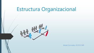 Estructura Organizacional
Abdel Gonzalez 20.915.589
 