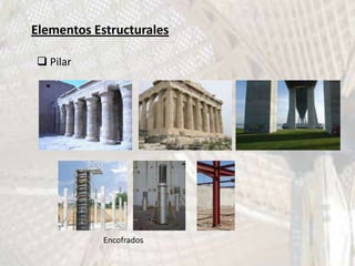 Elementos Estructurales

 Pilar




            Encofrados
 