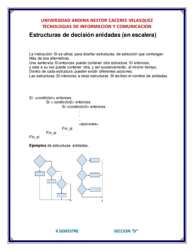 ESTRUCTURAS ANIDADAS