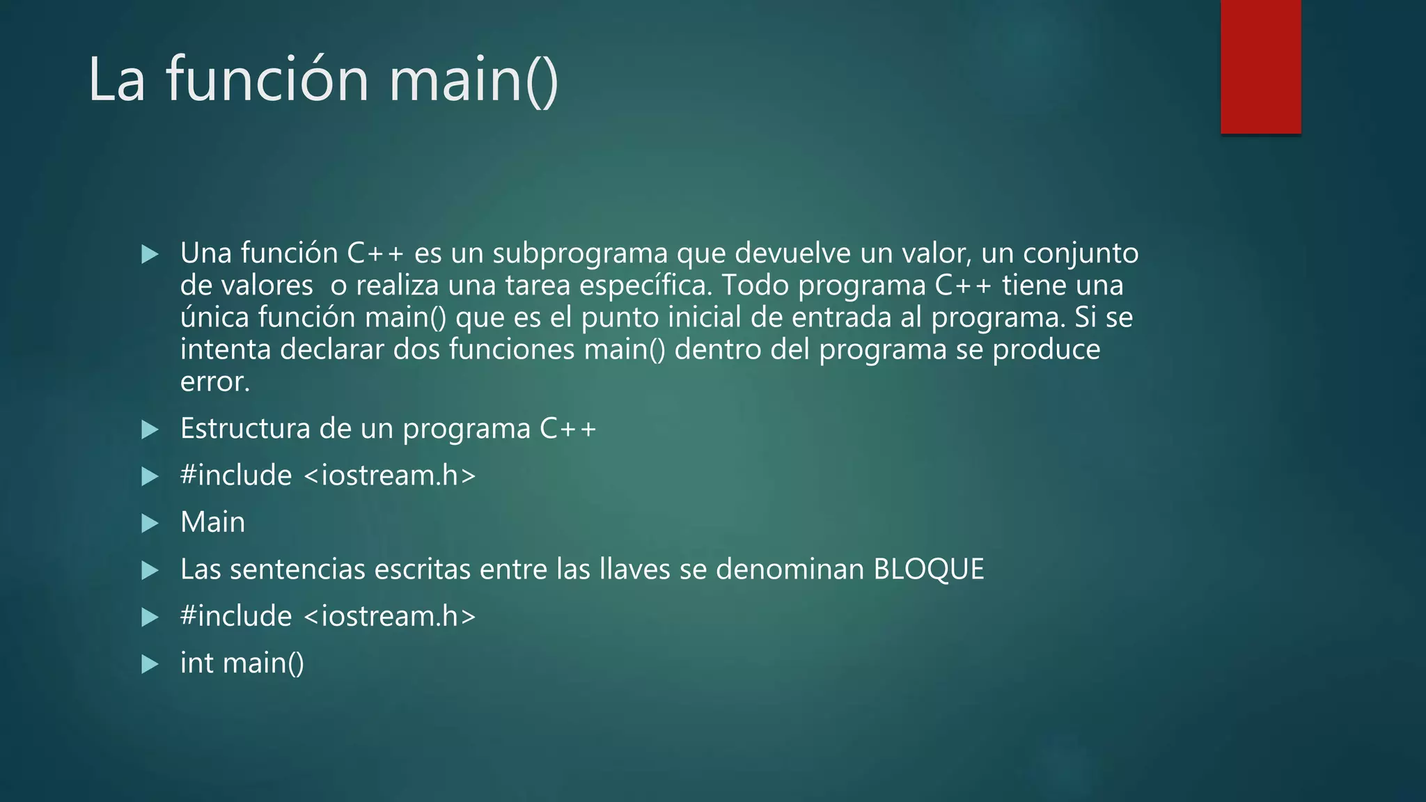 Estructuras básicas para C++ | PPT