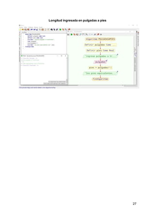 27
Longitud ingresada en pulgadas a pies
 
