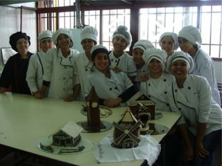 Estructuras de chocolate de 5°2° 
