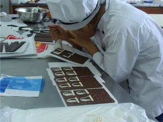Estructuras de chocolate de 5°2° 
