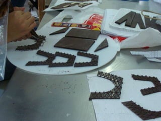 Estructuras de chocolate de 5°2° 