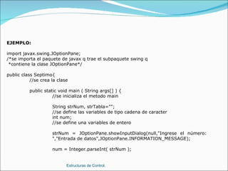 Estructuras De Control | PPT