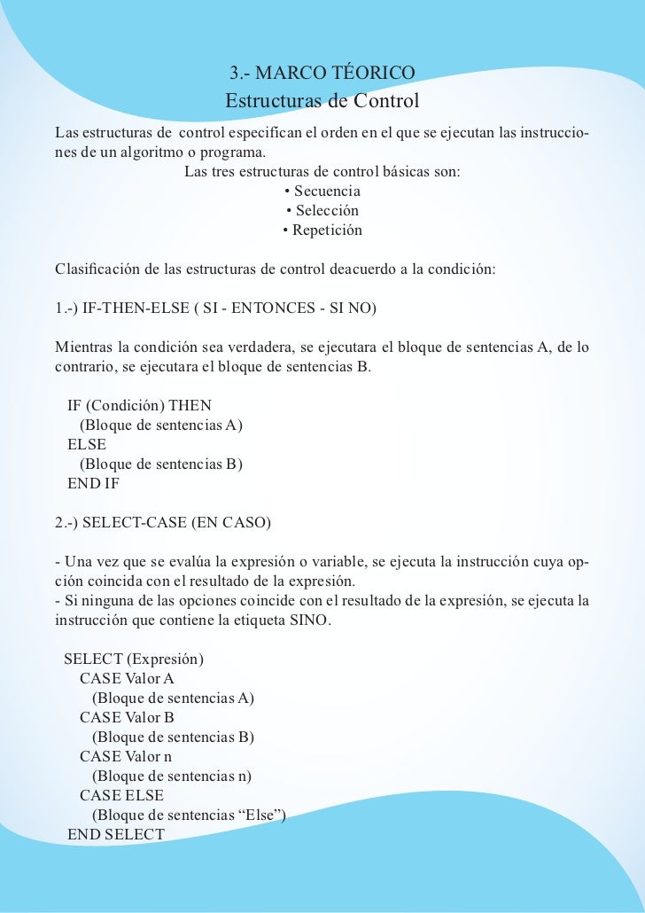 Estructuras de control