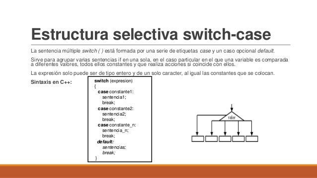 Estructuras de control