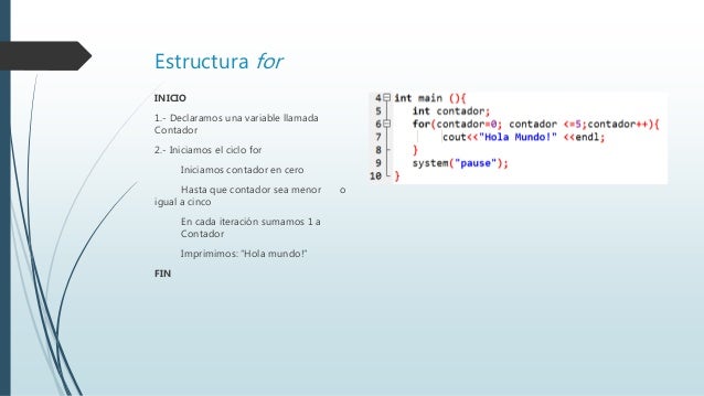 Estructuras de control c++