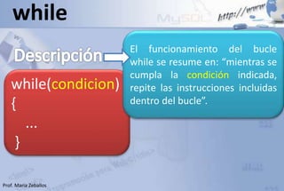 Estructuras de control en js | PPSX