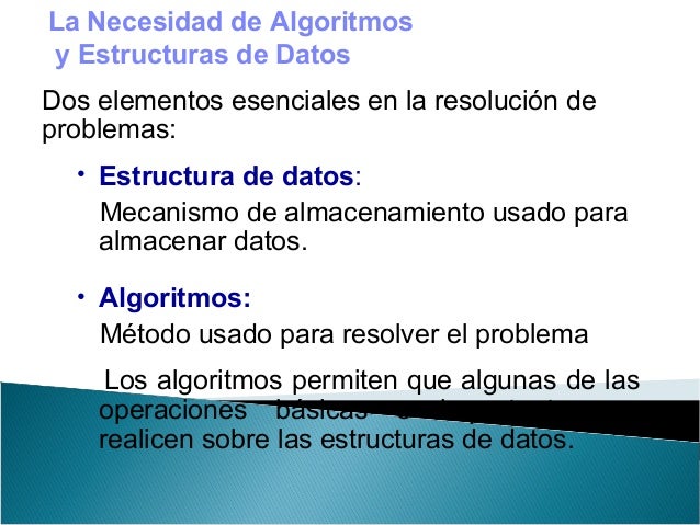 Estructuras de datos y algoritmos