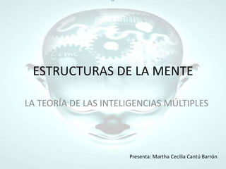 ESTRUCTURAS DE LA MENTE LA TEORÍA DE LAS INTELIGENCIAS MÚLTIPLES Presenta: Martha Cecilia Cantú Barrón 