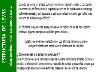 CÓMO DISEÑAR UNA ESTRUCTURA DE LEWIS?

ESTRUCTURA DE LEWIS

 