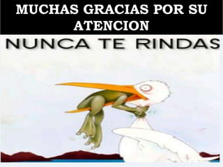 MUCHAS GRACIAS POR SU
ATENCION

 