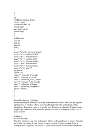 Estructuras dinámicas de datos