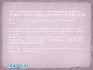 Estructura semantica argumental | PPTX