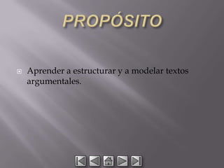 Estructura semantica argumental | PPTX