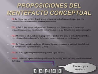 Estructura semantica argumental | PPTX