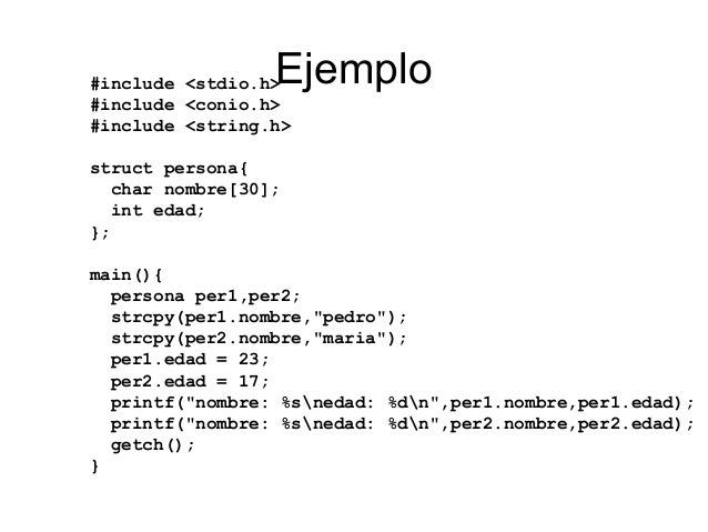 Estructuras en c++