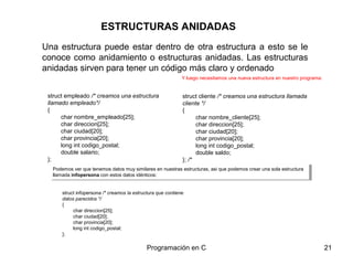 Estructuras en c++