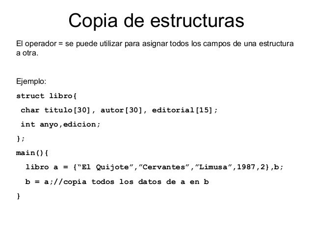 Estructuras en c++