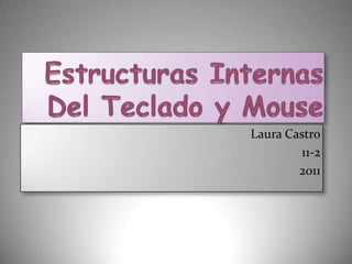 Estructuras Internas Del Teclado y Mouse Laura Castro 11-2 2011 