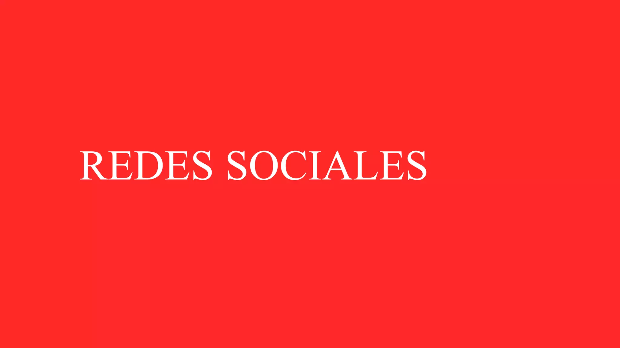 REDES SOCIALES