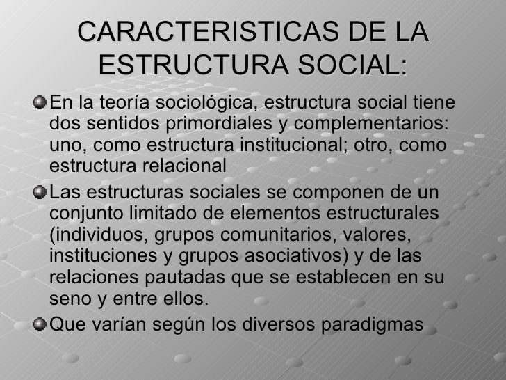 Estructura social
