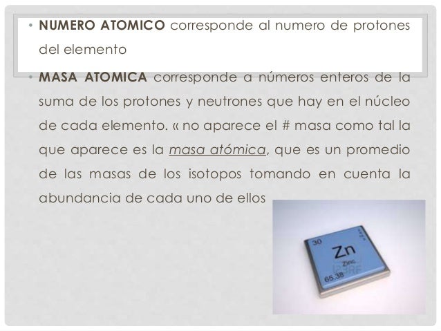 Estructura y organización de la tabla periodica