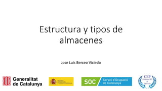Estructura y tipos de
almacenes
Jose Luis Berceo Viciedo
 
