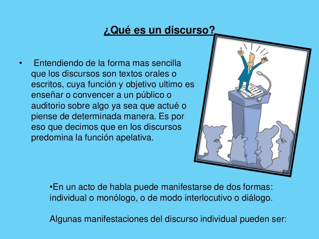 Estructura y tipos de discurso