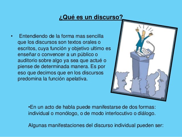Estructura y tipos de discurso