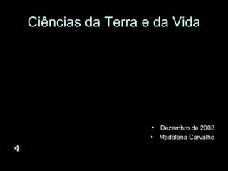 Ciências da Terra e da Vida Dezembro de 2002 Madalena Carvalho 